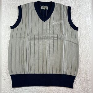 Bogey Boys Grey Pinstripe Vest-Medium
